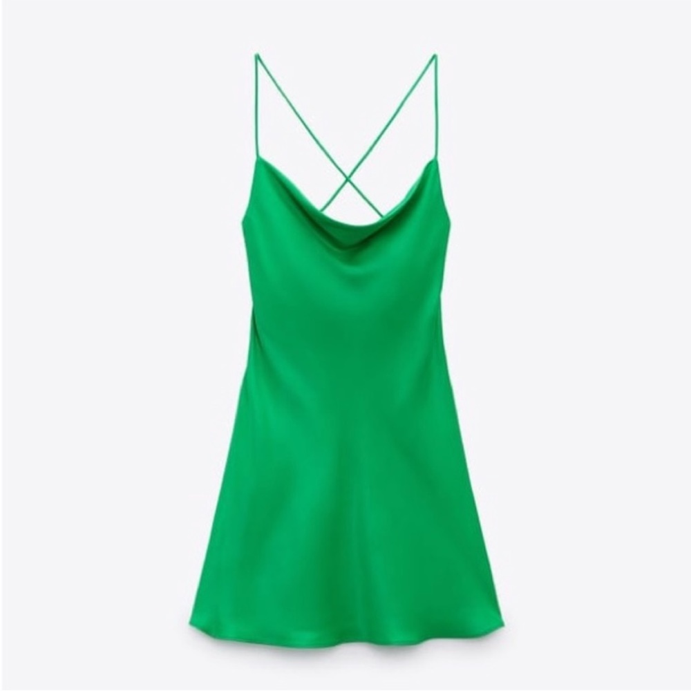 Zara satin mini dress